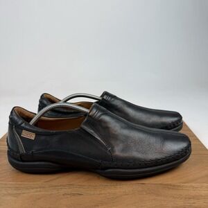 New Mens Pikolinos San Telmo Black Leather Casual Low Sneakers Shoes Size 45